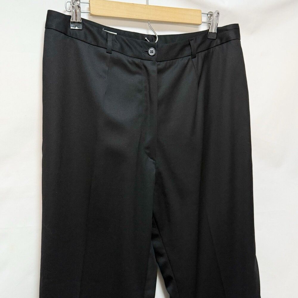 Vintage Women’s Dress Pants Size 12 Black Semi Lined Formal
